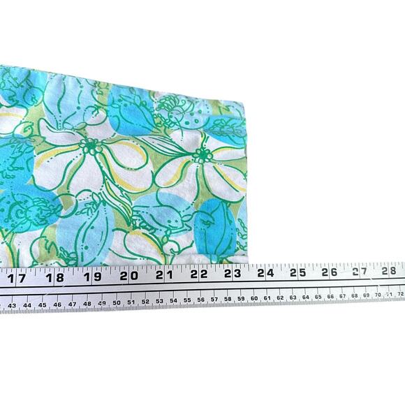 Vintage Lilly Pulitzer Capri Pants Women’s 4 Green Blue Cotton Floral Crabs - Picture 7 of 7